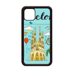 Capa Barcelona Sagrada Família Espanhola para iPhone 12 Pro Max para Apple Mini Mobile Case