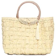 Bolsa biro 2422 palha qd. det alça encapada botão ping. 1078999