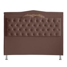 Cabeceira De Cama Box Helena King 195 Cm Capitonê Retro Botão Encapados Suede Rosê Eli Móveis