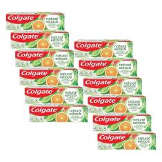 Kit Creme Dental Colgate Natural Extracts Citrus e Eucalipto 90g com 12 unidades
