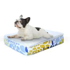 Cama para cães, tapete de dormir para filhotes, espuma ortopédica com reforço, lavável, cama para animais de estimação com capa removível