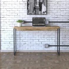 Mesa Dynamica 120x50x75cm Carvalho - Est.preta Carvalho - Est.preta