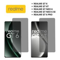 Pelicula Gel Privativa Privacidade Para Todos Modelos De Realme GT 6 -
