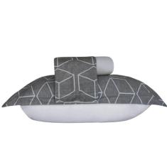 Lençol Malha Super King 3 Peças Fronhas + Lençol c/ Elástico - Bella E