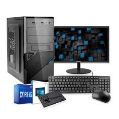 Computador Completo Intel Core I5 8Gb Ssd 240Gb Monitor Wifi Homologaç