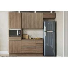 Kit de Cozinha Completa 5 Peças Maxxi (2 Armários + 1 Balcão + 1 Panel