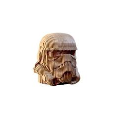 Quebra Cabeça 3D Storm Trooper Busto Mdf 3Mm Natural Darama
