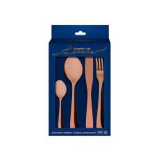 Faqueiro 16 Peças Lovers Cobre Gourmet Mix