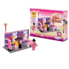 Blocos para Montar Salão de Beleza 91 peças Xalingo - 05676