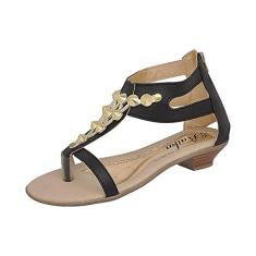 Sandália de Salto Infantil Menina Salomé Spikes Preta