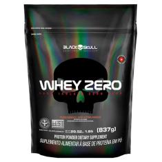 Whey Zero Black Skull Refil 837g Chocolate (Whey Protein Isolado)