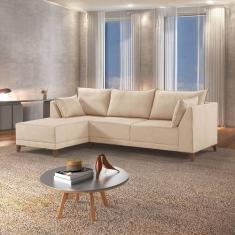 Sofá de Canto 5 Lugares com Almofadas 268cm Sevilha - Martins Estofado