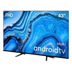Smart TV 43 Pol Multi DLED Full HD TL066M Android TV Wi-Fi Bluetooth 3