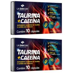 Kit 2 Suplemento Taurina + Cafeína Com 10Cps - La San Day
