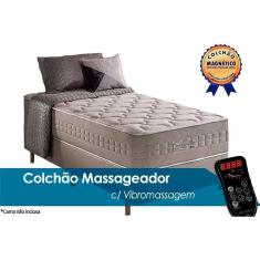 Colchão Solteirão Molas MasterPocket Ensacadas c/Vibro Massagem  Commodite (96x203x34) - Anjos
