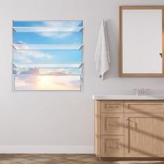 Janela de Alumínio Basculante 80x80cm Fortline Atlântica Branco