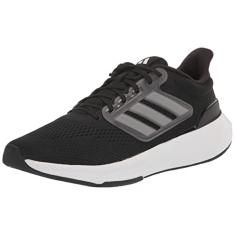 adidas Tênis de corrida feminino Ultrabounce, Preto/branco/preto, 38