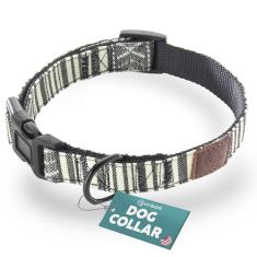 Coleira para cães Embark Adventure – Coleiras de nylon elegantes e duráveis para cães grandes, coleira confortável para animais de estimação, coleiras para cães de raças grandes com fivelas fortes