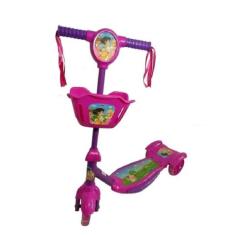 Patinete Infantil 3 Rodas Com Música E Luz Led Radical Criança Infanti