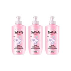 Creme Para Pentear Elseve 200Ml Glycolic Gloss - Kit C/3Un