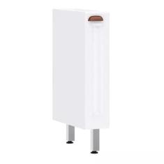 Balcão de Cozinha sem Tampo 15cm 1 Porta Cristal Luciane Móveis, Branc