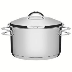 Caçarola Funda Tramontina Solar em Aço Inox Fundo Triplo com Tampa e Alças 16 cm 1,8 L 62504161