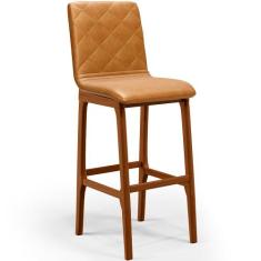 Banqueta Alta Para Cozinha Sala de Jantar Fixa Zoe L02 material sintét