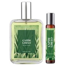 Perfume Capim Limão Masculino 100Ml + Roll On 10Ml Natural - Essência 
