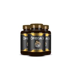 3x omega 3 oleo de peixe premium 120caps hf suplementos