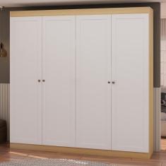 Guarda Roupa Genialflex Europa 4 Pts Provençal Savana Branco