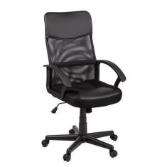 Cadeira de Escritório Diretor Giratória Chris Preta - Mobly