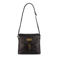 Bolsa tiracolo de couro liso Tereza