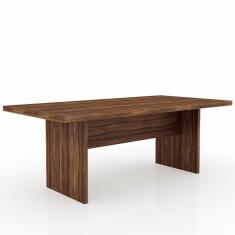 Mesa De Reunião Me4119 Nogal - Tecno Mobili