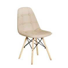 Cadeira Madeira Maciça e Poliuretano Eiffel Botonê Rivatti Nude