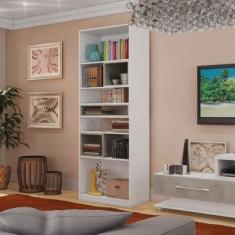 Estante para Livros Multiuso Móveis Percasa Branco/Narita