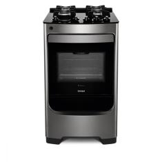 Fogão Consul Piso 4 Bocas Inox Bivolt Mesa Vidro CFO4VAR