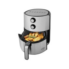 Air Fryer Britânia 4,6L Antiaderente 1500W BFR46PI, Prata e Preto, 220