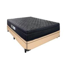 Cama Baú Bege Arezzo Black Casal Molas Ensacadas Portobel