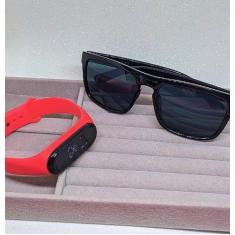 Kit Relógio Infantil Digital Led Prova água Bracelete Esportivo + Ócul