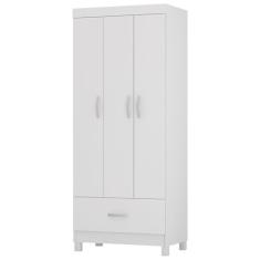 Guarda Roupa Solteiro 03 Portas 31060 Branco Demobile