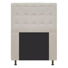 Cabeceira Estofada Dama 90 Cm Solteiro Suede Bege