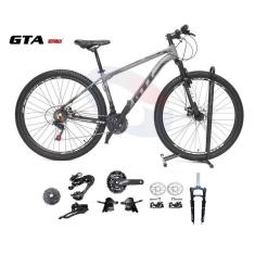 Bicicleta Aro 29 GTI Roma Kit 2x9 Gta Sunrun Freio Disco K7 11/36 Pedivela 24/38d Suspensão Trava-Unissex