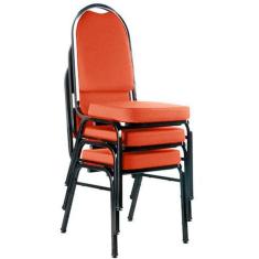 03 Cadeiras Para Hotel E Auditório Linha Hotel Vermelho