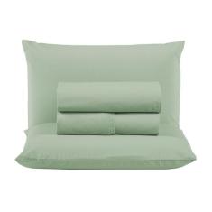 Jogo de Cama Box Queen 04 Peças Liso 100% Algodão Linha Prime Percal 3