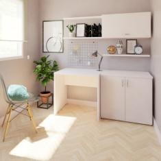 Mesa Reta Corp 25mm 80 Cm Bramov Móveis Branco