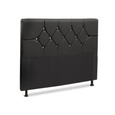 Cabeceira Para Cama Box Casal 140Cm França Corino Preto
