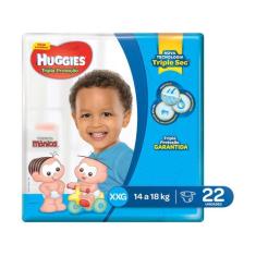 Fralda huggies tripla proteção jumbo xxg 22 uni, XXG, 22