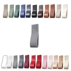 Kit com 08 Puxadores Doken para Móveis Armário Guarda Roupa Gaveta Porta Baús Caixas Bandeja Cesto Tábua - Cor Textura de Couro…