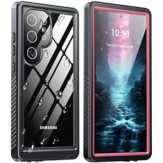 AMILIFECASES Capa para Samsung Galaxy S24 Ultra, IP68 à prova d'água com [protetor de tela/câmera embutido] [à prova de choque militar de 3,5 metros] Capa protetora selada para Galaxy S24 Ultra 5G