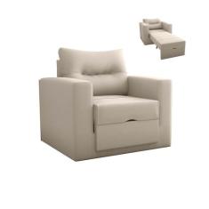 Sofá Cama Soraia Para Sala - Suede - Sv Decor - Matrix, Bege